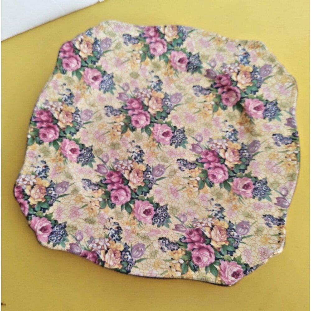 Vintage Royal Winton Grimwades WELBECK All-over Floral Chintz Salad Plate